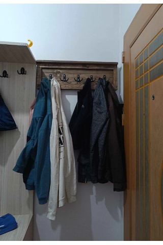 Umutpark Ahşap Dekoratif Duvar Askılık. Ceviz