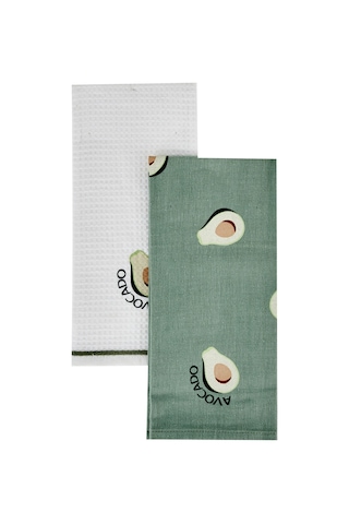 Karaca Home Avocado %100 Pamuk Mutfak Havlusu 2 Parça Yeşil - 200.22.11.0067