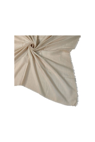 Enba Flamlı Yazma %100 Pamuk Nefes Alan Doğal Kumaş BEj