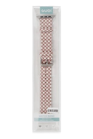 Apple Watch Uyumlu 38mm Karo Motif Kordon Saat Değildir