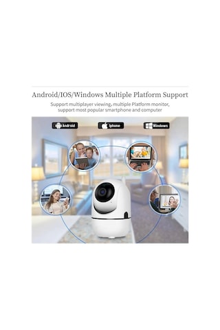 Ev Güvenlik Wifi Akıllı Kamera Bebek Telsiz Hareket Algılama İle İzleme Ses Dinleme