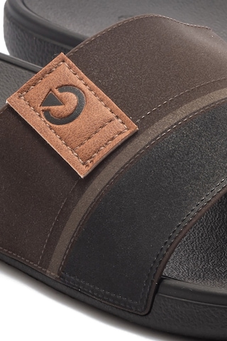 Dakar Slide Erkek Terlik Kahverengi 39/46 Kahverengi