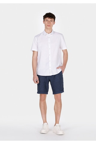 Colin's Colins Comfort Fit Shirt Neck Düz Erkek Beyaz Kısa Kol Gömlek Cl1074069 Q1.v1 Wht Beyaz