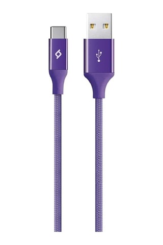 Ttec AlumiCable Type-C Kablo Mor 1.2M - 2DK18MR