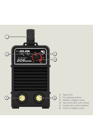 Askaynak Inverter 205-super İnvertörlü Örtülü Elektrod Kaynak Makinası