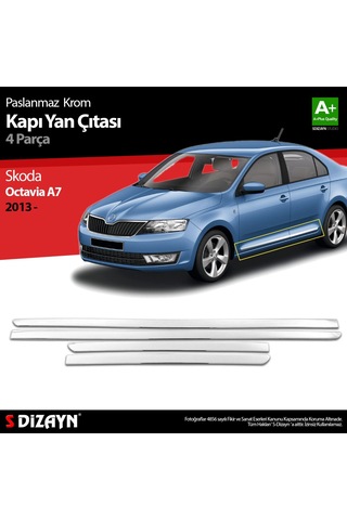 Skoda Octavia A7 Krom Kapı Yan Çıtası 2013 Üzeri