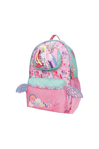 Dream Vest Unicorn Pembe Turkuaz Okul Çantası Çok Renkli