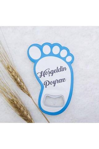 Ayak Açacak Magnet 8x6 Cm Uv Erkek Bebek Magnetleri Bebe 30 Adet