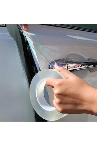 Buffer Şeffaf Su Geçirmeyen Dayanıklı Kolay Yapışan Çizilmeye Dayanıklı Oto Darbe Koruyucu Bant Mavi