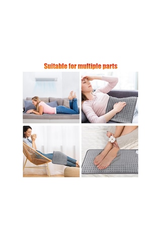 Butu Ev Fizyoterapi Isıtma Yastığı Elektrikli Battaniye Çok Renkli