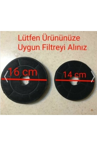 Hibsan 8062 Sürgülü Aspiratör Karbon Filtresi 2 Adet - 493192975