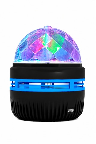 360 Dönen Led Disko Işığı Usb Renkli Gece Lambası Parti Oda Bar Kulüp Aydınlatma Siyah