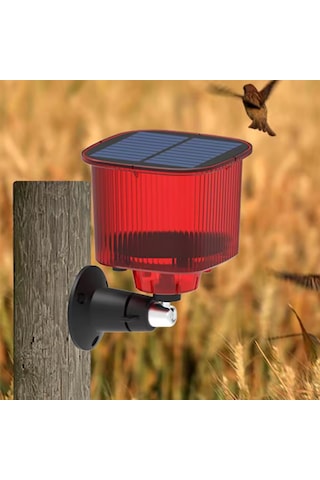 Ayt Powermaster Pm-26956 Mikrofonlu Sesli Hayvan Kovucu Alarm Cihazı Solar Güneş Enerjili Panelli Vahşi Hayvan Kovacağı