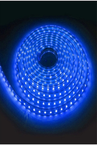 Flexible Strip Hortum Şerit Led Işık - 220 Volt Mavi 3 Metre