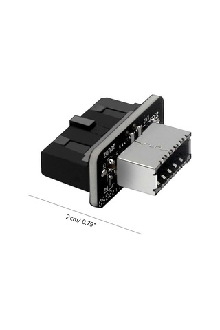 Yüksek Kaliteli Usb Ön Panel Adaptörü - Tip E Dişi - Usb 3.0 19 Pın Erkek Adaptör Dahili Dikey Başlık Ayırıcı