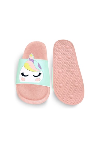 Denokids Unicorn Kız Çocuk Terlik Çok Renkli