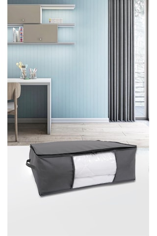 Vedsey Home Baza Altı Düzenleyici Pencereli Büyük Boy Hurç 70 x 50 x 25 CM Siyah