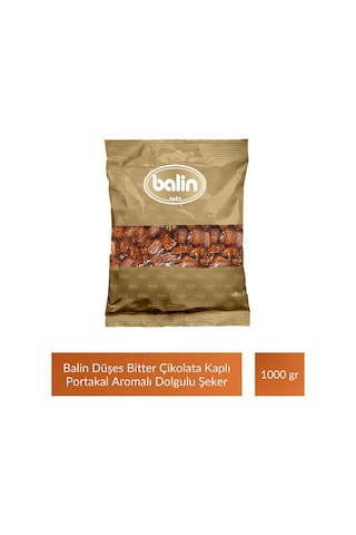 Balin Düşes Çikolata Kaplı Portakal Aromalı Sert Şeker 1000 Gr X 5 Adet