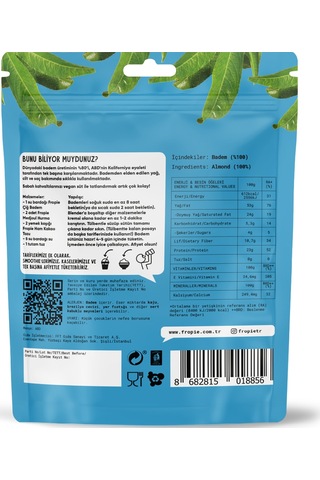 Fropie Çiğ Badem 3 x 75 G