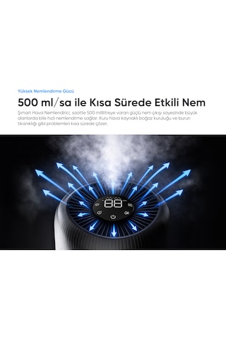 Şımart Akıllı Hava Nemlendirici Wi-fi Kontrollü 5lt Su Hazneli