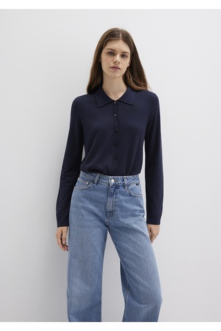 Mavi - Lacivert Triko Polo 1710700-89101 Lacivert