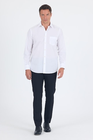 İmza Beyaz Uzun Kol Pamuklu Basic Comfort Fit Gömlek 1004250002 Beyaz