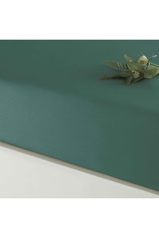 Linens Mix&match Pamuk Saten Queen Size Lastikli Çarşaf Petrol