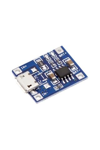 Tp4056 1a Lityum Batarya Şarj Micro Usb Modülü