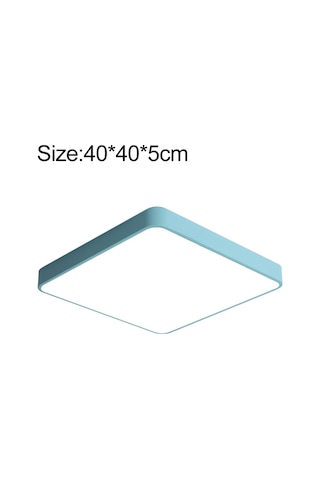 Macaron Kare Tavan Lambası, 3 Renkli Işık For 40cm Diğer Diğer