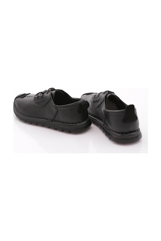 Dgn 9860 Erkek Dikiş Detayli Sneaker Ayakkabi Siyah Siyah Nubuk