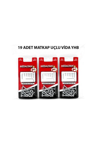 Medalyan Dl-101 Matkap Uçlu Vida 3,9x25 - 19 Adet- 12'li Paket Diğer