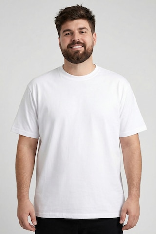 Tommy Life Tommy Lıfe Beyaz Basic Kısa Kol O Yaka Erkek Büyük Beden T-Shirt - 88072 T09Er-88072 001