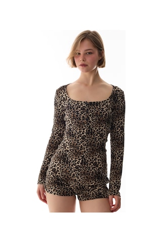 Penti Leopard Pointel Pamuklu Tulum