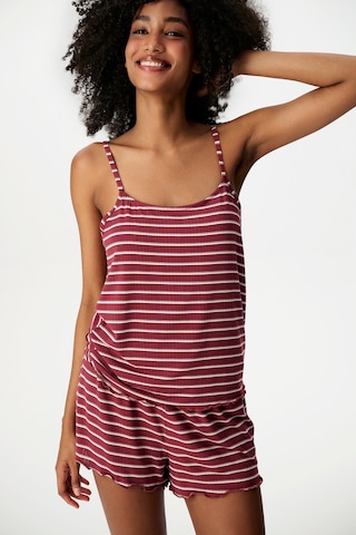 Penti Bordo Sisterhood Maroon Şortlu Pijama Takımı