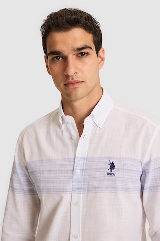U.s. Polo Assn. Erkek Lila Gömlek Desenli 50324695-vr034