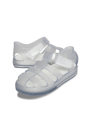 İgor Star Glitter Kız Çocuk Sandalet S10265-209 - Simli Beyaz