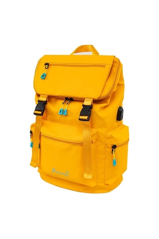 Anemoss Laptop Bölmeli Okul Çantası Sarı