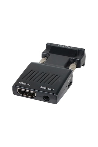 Ca336a Siyah Vga Erkek To Hdmi Dişi Dönüştürücü