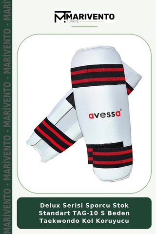 Delux Serisi Sporcu Stok Standart Tag-10 S Beden Taekwondo Kol Koruyucu Çok Renkli