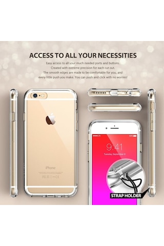 Ringke Fusion Apple Uyumlu iPhone 6s Plus/ 6 Plus İle Kılıf Crystal View Tpu Bumper Extra Darbe Emici
