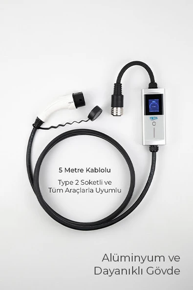 Hims Hctk-22-g 22kw Tip 2 Taşınabilir Mobil Elektrikli Araç Şarj İstasyonu 1