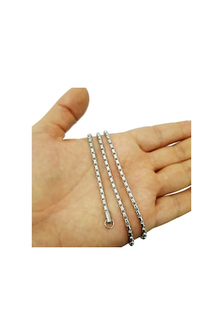 Chavin Gri 55 Cm. 3 Mm. Erkek Çelik Zincir Eh68 (478257886)