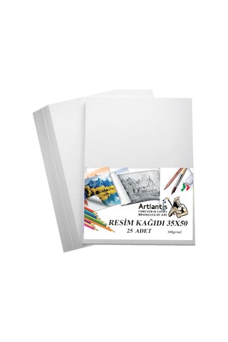 Proje Tüpü Dar 1 Adet 35x50 Cm Resim Kağıdı 25 Adet Dereceli Resim Kalemi Bozuka Proje Tüpü Silindir Proje Tüpü