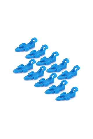 Jeehugo 10 Adet Mavi Balıkçılık İğne Tutucu - Kauçuk O Ringli Abs Malzeme - İğne Ve Yem Sabitleyici Kamış Uyumlu