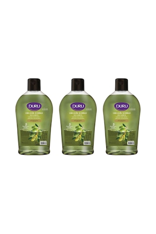 Duru Sıvı Sabun Organik İçerikli Zeytinyağlı 1500 Ml X 3 Adet