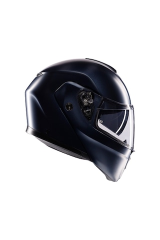 Agv Kask Streetmodular Mono Matt Profondo Kask Blue Siyah