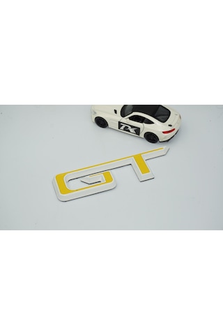 Dk Tuning Mustang Gt Bagaj Sarı Beyaz Logo Arma Ford İle Uyumlu
