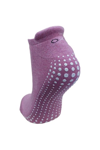 2'li Set Tabanı Silikonlu Plates & Yoga Kadın Çorap-pembe Pembe