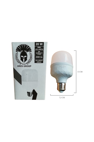 20W Torch Led Ampul Beyaz Işık