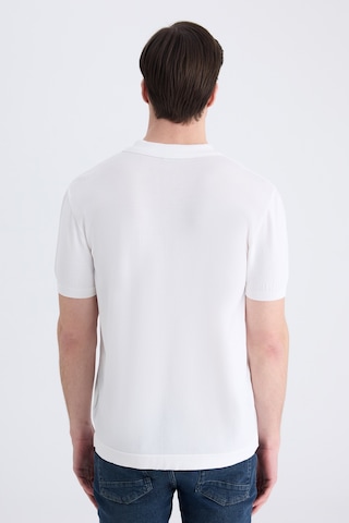 D's Damat Ds Damat Slim Fit Beyaz Düz Örgü Yazlık Rayon Triko T-shirt 4hf069421001m 801